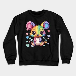 Rainbow of Love Baby Kangaroo Crewneck Sweatshirt